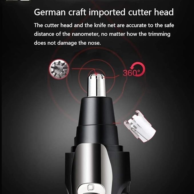 Ear and Nose Hair Trimmer for Men Painless Ear Hair Trimmer Rechargeable Compact Clipper Waterproof Dual Edge Blades for Easy Cleansing