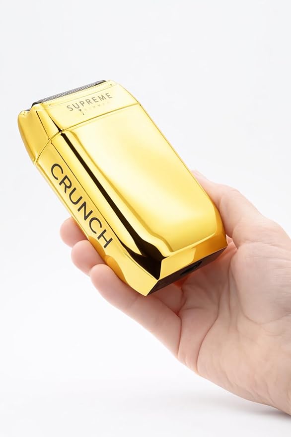 Supreme Trimmer Crunch STF602 – Waterproof Double Foil Shaver for Men | 150 Min Runtime Wet/Dry Cordless &amp Corded Electric Razor | Hypoallergenic Foils for Face Head &amp Stubble