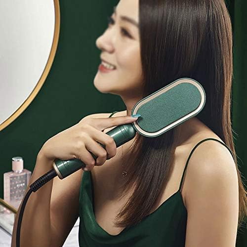 Hair Straightener Brush Electric Hot Ceramic Hair Comb Hair Flat Iron Digital Heating Anti-Static Hair Hot Brush Hot Comb Iron