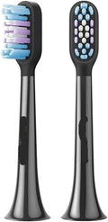 Compatible with 2/4 Pieces T501/T501C Electric Toothbrush Head Cleaning Replacement Tooth(2pcs Black)