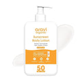 Ara.vi Org.anic Oil-Free Sunscreen Body Lotion SPF 50 PA++++ | Lightweight Quick Absorbing &amp No White Cast | UVA &amp UVB Protection | With Niacinamide Hyaluronic Acid &amp Copper Tripeptide |
