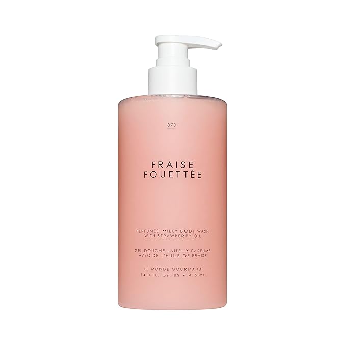 Le Monde Gourmand Fraise Fouettée Perfumed Milky Body Wash - 14 fl oz (414 ml) - Vanilla Strawberry Sugar Notes