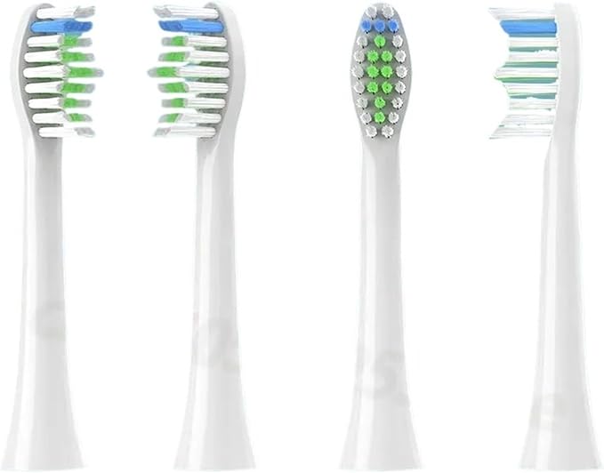10PCS Replacement Toothbrush Heads Compatible for D5/D5S/D5Z/D8X/D8Z/D9/D10 Soft Electric(10PCS Black White)
