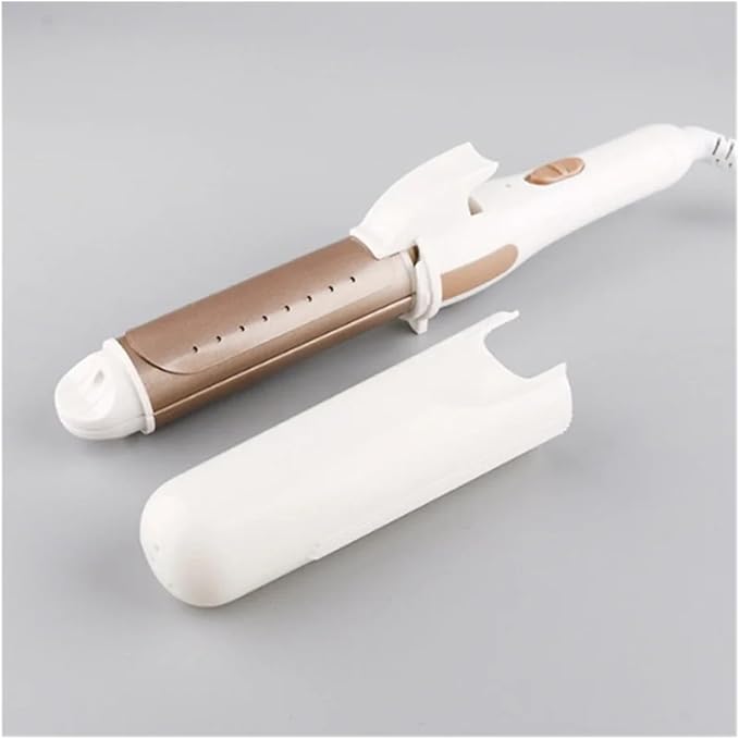 3-in-1 Gold Ceramic Hair Curling Iron - Professional Hair Curler Straightener &amp Heated Roller for Versatile Styling(DUS)