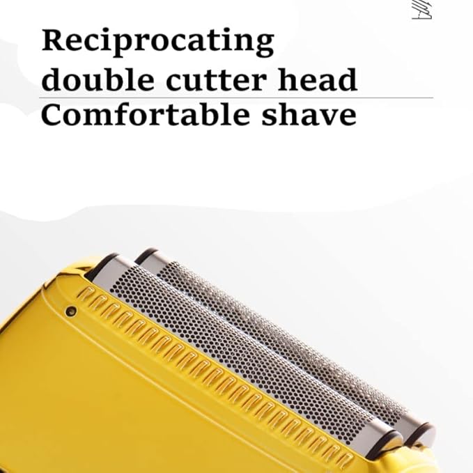 Men's Shaver Professional Metal Housing Shaving for Men Electric Razor Beard Rechargeable USB Charging Shaver Electric Shaving Machine Shave (Color : Gold)