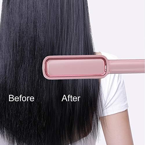 Hot Combs Anti-scalding Hair Straightener Brush Ceramic Hair Curler Heated Electric Smart Brush Hair Straightener