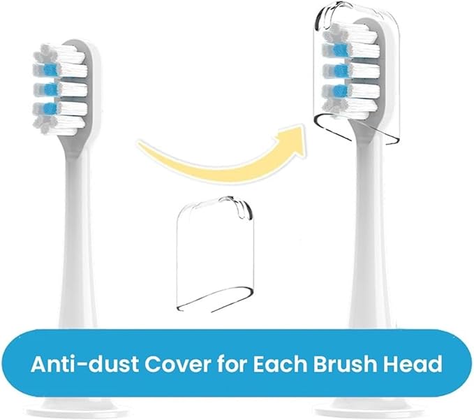 16PCS Replacement Brush Heads Compatible for T301/T302/T501 Toothbrush Bristle Nozzles