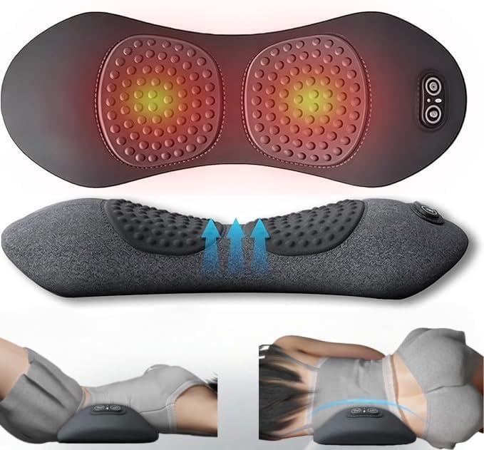 Back Massager New 3-in-1 Back Massagerwith Electric Traction Lifting &amp Heat Compress All-Round Support Relieve Neck/Shoulder Discomfort