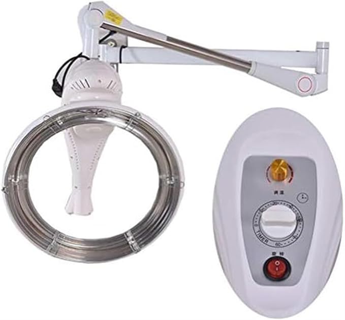 Wall Mounted Adjustable 950W Professional Salon Beauty Orbiting Hair Dryer Hair Color Processor &amp Dryer Accelerator with Swing Arm