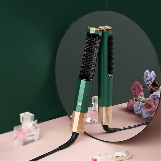 2in1 Hot Comb Straightener Electric Hair Straightener Hair Curler Hair Flat Irons (Color : Black-JoJo's Bizarre Adventure1 Size : 1)