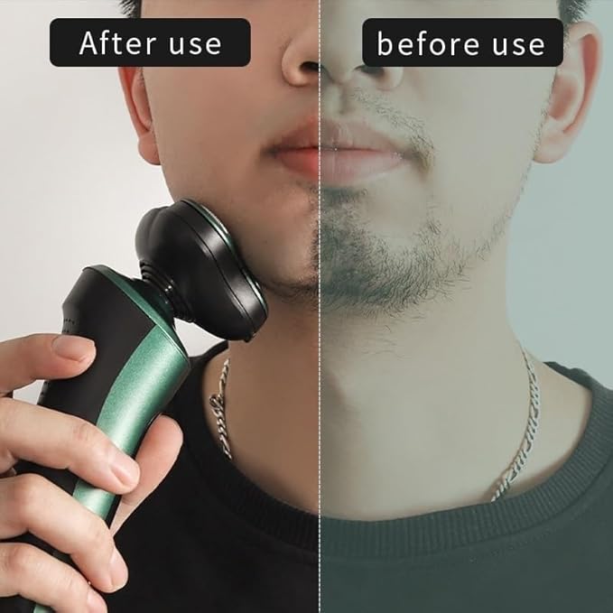 Electric Razor for Men 4 in 1 Smart Electric Shaver LCD Digital Display Three-Head Floating Razor Multi-Function USB Rechargeable Washing Shaver for Men