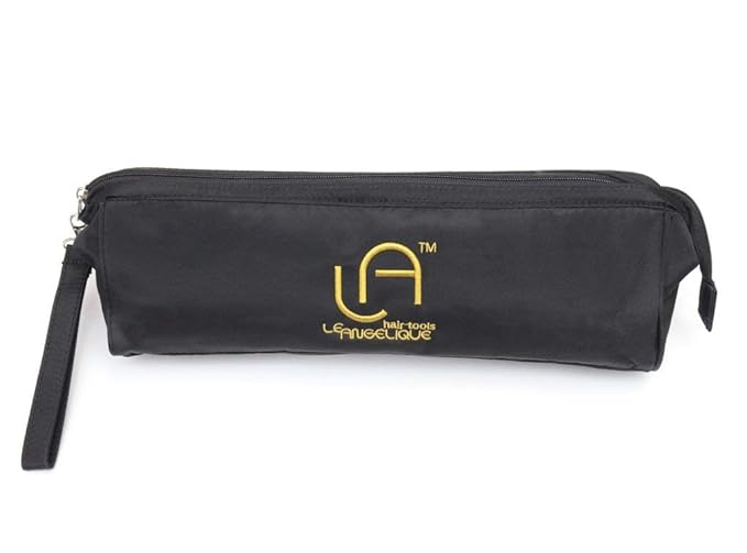 Le Angelique Professional Steam Hair Straightener - 2-in-1 Flat Iron Steamer - Silk Press Results - Works on Thick Coarse Hair | Home &amp Salon Use | Ceramic Tourmaline Plates - Steam and Temp Contr