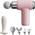 Mini Massage Gun Powerful Fascial Gun Portable Deep Tissue Percussion Muscle Back Head Massager for Pain Relief with 5 Massage Heads High-Intensity Vibration Rechargeable Small Best Gifts for Dad Mom