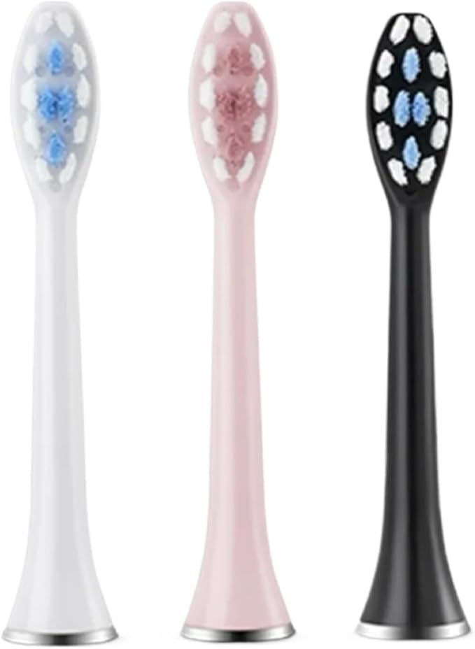 Replacement Toothbrush HeadsCompatible for SUBORT S7/Bair X7 X7S X11 X11S(8pcs White)
