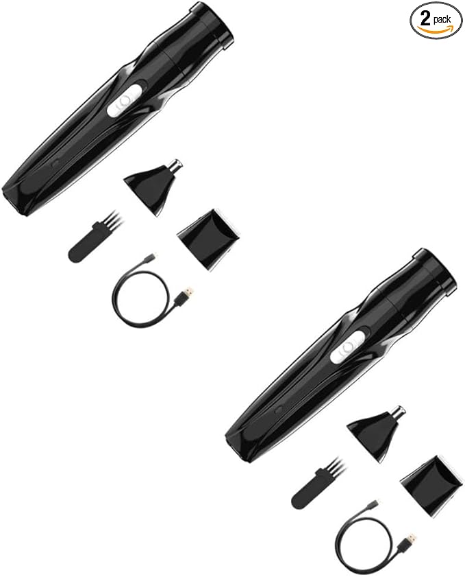 Beaupretty 2sets Electric Nose Hair Trimmer Rounded Blades Easy to and Women Personal Grooming Multi-Functional Hair Cutter Low Noise