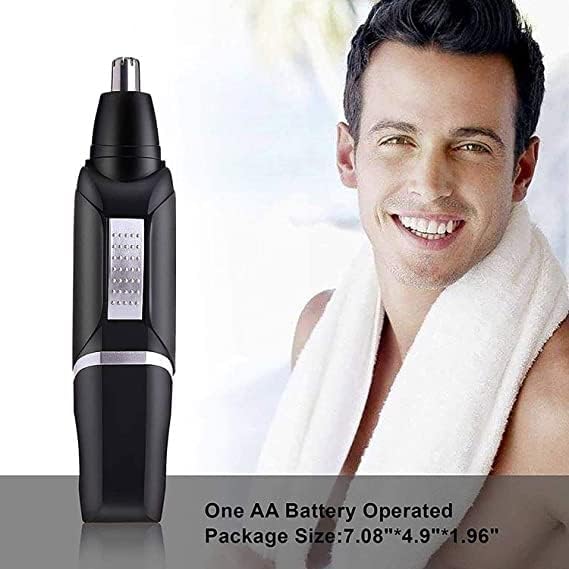 Nose Hair Trimmer and Ear Hair Trimmer Men's Wet/Dry Simple Operation Easy to use Unisex Easy to Clean and Maintain