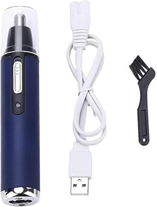 Ear and Nose Hair Trimmer Clipper for Men Women USB Rechargeable Professional Electric Nose Hair Trimmer with Waterproof Head Double-Edge Stainless Steel Blade