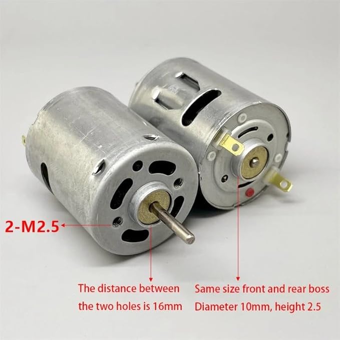 1Pc Carbon Brush DC Electronic Starter 12V RS-365SH-2080 Hair Dryer