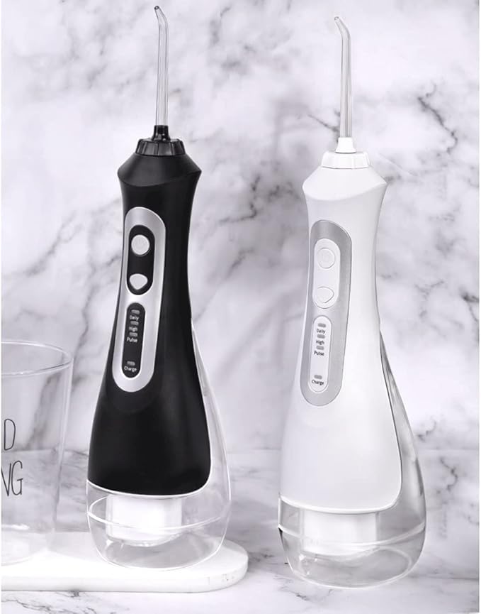 Cordless Advanced Water Flosser for Teeth Gums Braces Dental Care with Travel BagIPX7 WaterproofPortable and Rechargeable for Home&ampTravel(Black)