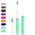 Pop Sonic USB Charge Anywhere Toothbrush(Green) - Rechargeable Toothbrush w/Up to 40000 Brush Strokes/Minute-Long-Lasting Dupont Nylon Bristles -Teens &amp Adult with Quadrant Pacer &amp Timer