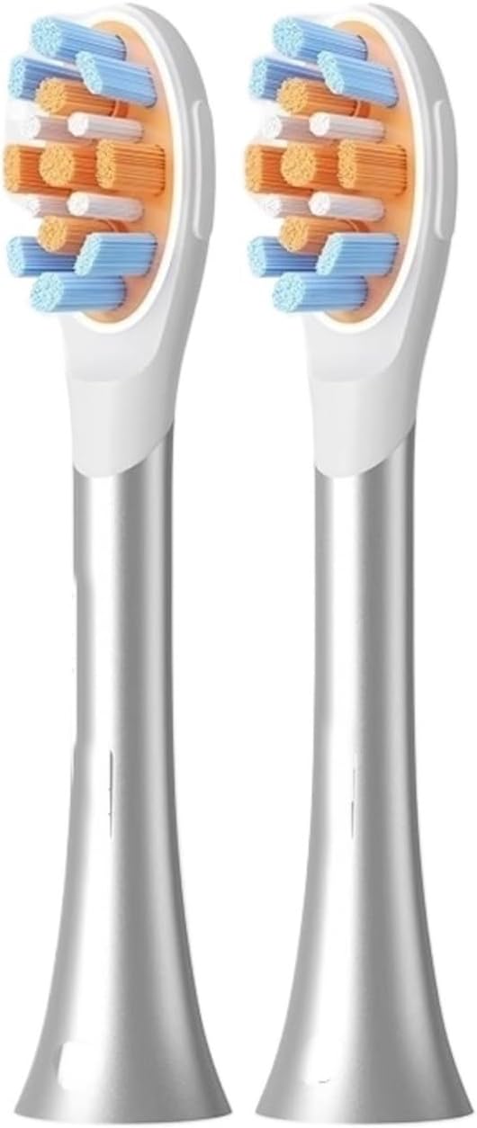 Compatible for Electric Toothbrush Head Soft Bristles Interactive Design Gum Protection Full Effect Cleaning Accessory(P3K7 2Pcs)