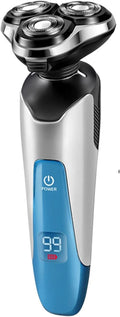 Electric Razor Electric Shavers for Men Dry Wet Waterproof Mens Rotary Facial Shaver Face Shaver Cordless Travel USB Rechargeable with Beard Trimmer LED Display for Shaving Husband Dad