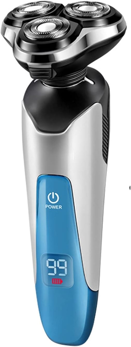 Electric Razor Electric Shavers for Men Dry Wet Waterproof Mens Rotary Facial Shaver Face Shaver Cordless Travel USB Rechargeable with Beard Trimmer LED Display for Shaving Husband Dad