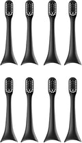 T+/T2 Electric Toothbrush Head Accessories Adult Replacement Brush 4/8pcs(Black 8pcs)