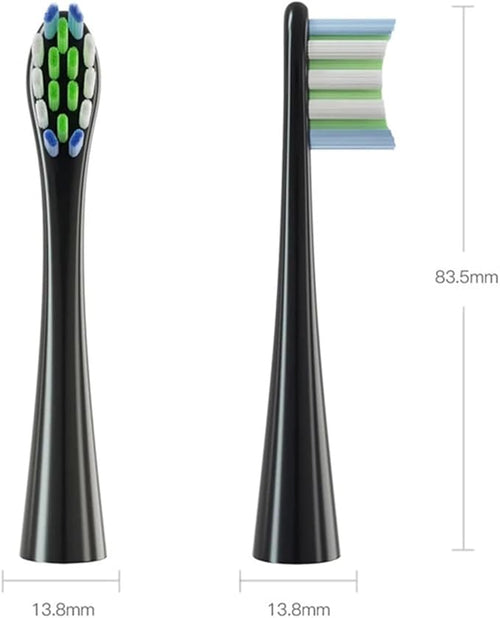 12PCS Replacement Brush HeadsCompatibility for Oclean X/X PRO/ Z1/ F1/ One/Air 2 /SE Sonic Electric Toothbrush(12pcs Black)