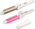 3-in-1 Gold Ceramic Hair Curling Iron - Professional Hair Curler Straightener &amp Heated Roller for Versatile Styling(DUS)