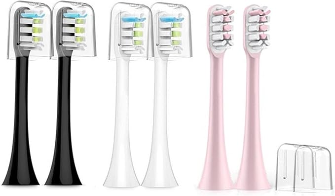 10PCS Replacement Brush Heads Compatible for SOOCAS X3/X3U/X5 Toothbrush Soft Suitable Vacuum Bristle Nozzles(10pcs White)