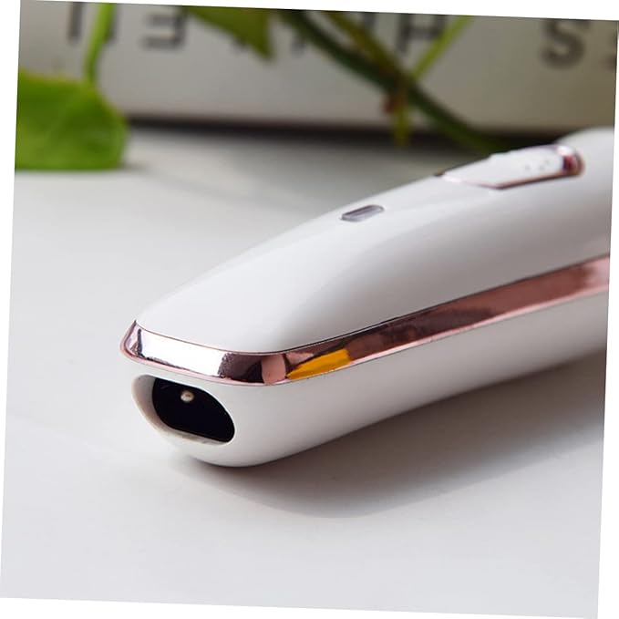 1set USB Rechargeable Female Nose Hair Trimmer Dehairing Tool Electric Nose Cleaning Device for Eyebrows Sideburns and Ear Hair Removal White