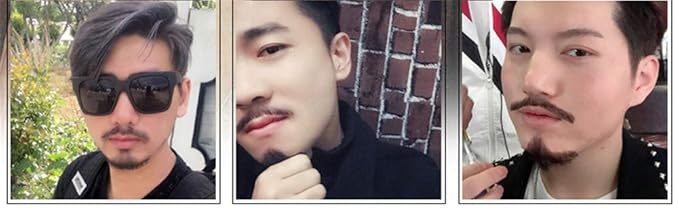 Mens Simulation Fake beard Human Hair Mustache Makeup Cosplay Props (1#)
