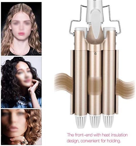 Professional Hair Curling Ceramic Triple Barrel Electric Hair Curler Iron Rollers Pear Waving Waver Fast Styling Tools