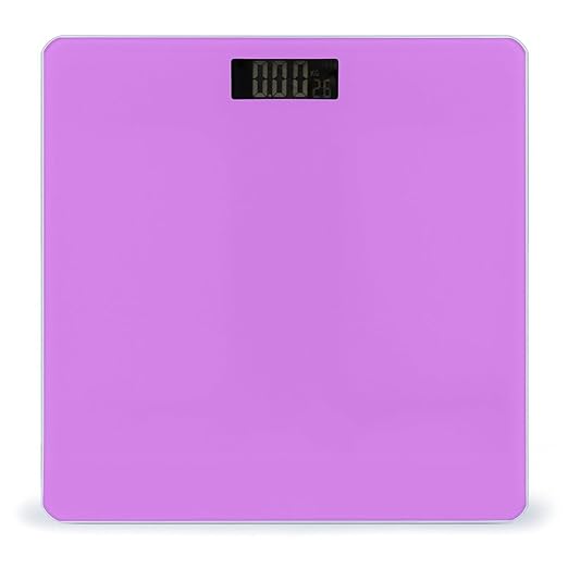Women's Digital Bathroom Weighing Scale Automatic Switch Energy Saving Scale Smart Scale for Body Weight Light Purple