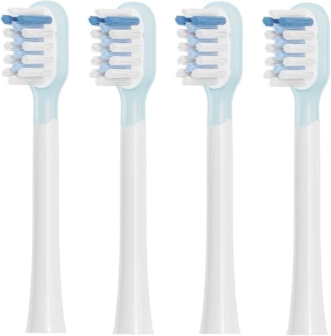 12 Pcs/Pack Electric Toothbrush Head Compatible with Adult Replacement Brush Heads(Whitening Blue)