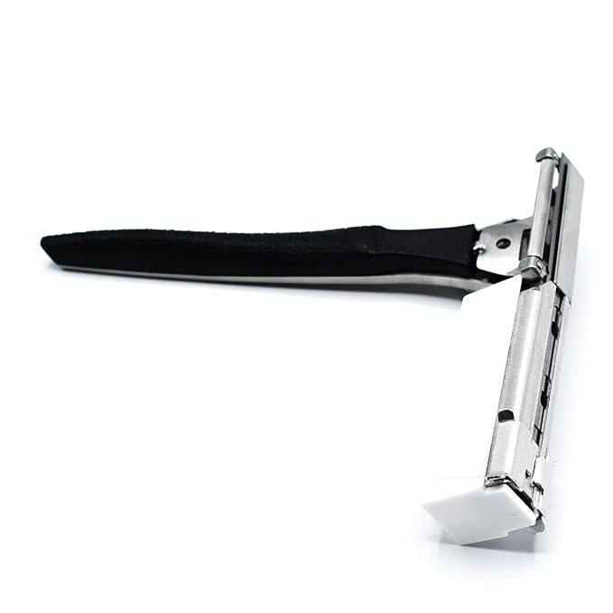 Parker Adjustable Injector Razor – Single‑Edge Safety Razor with Dial‑Control (Settings 1–5) + 20 Injector Blades (Stainless/Resin Handle)