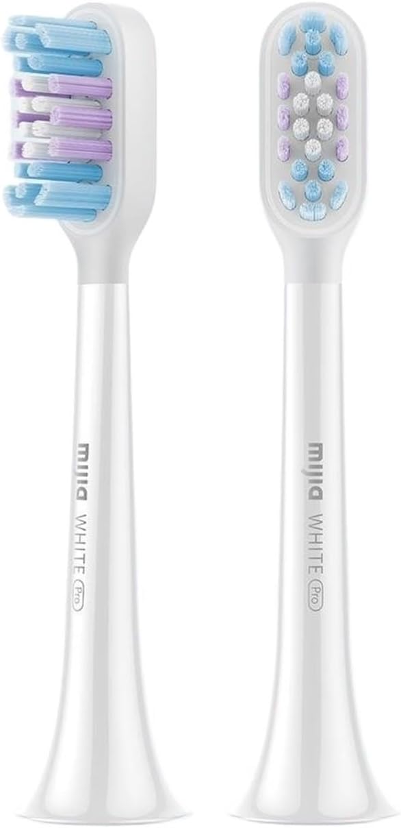 Compatible for Xiaomi Mijia Sonic Electric Toothbrush T501/T501C Head 2pcs Full Effect Brightening Type Brush Replacement Heads(K)