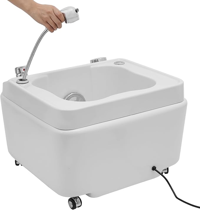 Acrylic Foot Spa Bathtub Foot Baths &amp Spas with Heat and Massage Colorful Lamp Footbath with Pedicure Foot Rest Feet Spa Tub Spa Foot Bath Pedicure Acrylic Footbath