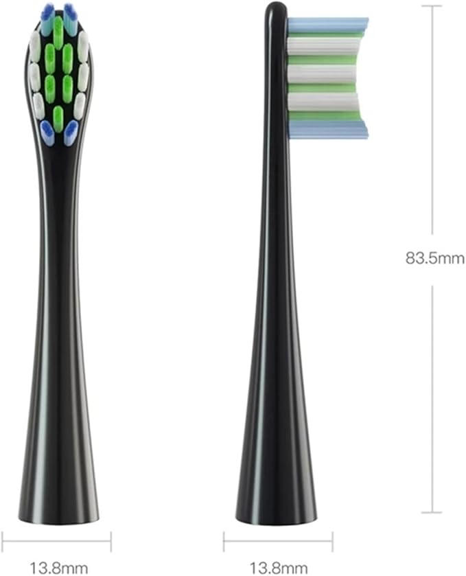 12Pcs Electric Toothbrush Rreplacement Heads Compatible for Oclean x pro Elite X ProFlowF1Air 2.with Hygienic Caps(Gray)