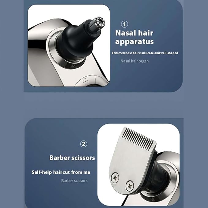 9.0 Shaver Pro Head Shaver Full-Body Shaving Made Simple – Head Face Body &amp Below The Waist (Silver-Set)