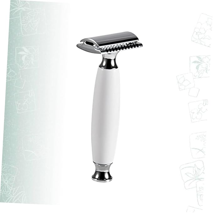 balacoo 3pcs Men's Razor Double-sided Manual Razor Blade Vintage Shaving Machine Modern Design Lightweight