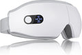 NOWWISH Eye Massager with Heat Vibration and Bluetooth Music for Migraine Headache Relief Cordless Heated Eye Mask with 6 Massage Modes Relaxation -Mothers Day Gifts for Mom Wife -White