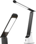 Light Therapy Lamp 10000 LUX UV-Free LED Sunlight Light Full Spectrum Mood Light Happy lamp Touch Control Desk Lamp with Night Light Function Work Office Home -White