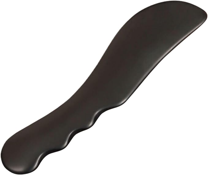 正宗泗滨砭石刮痧板 Gua Sha Facial Tools for Face &amp Body Neck and Back Massager 颈椎肩颈面部脸部拨拔筋按摩通经络家用 HomeOffice Body Electric Massagers