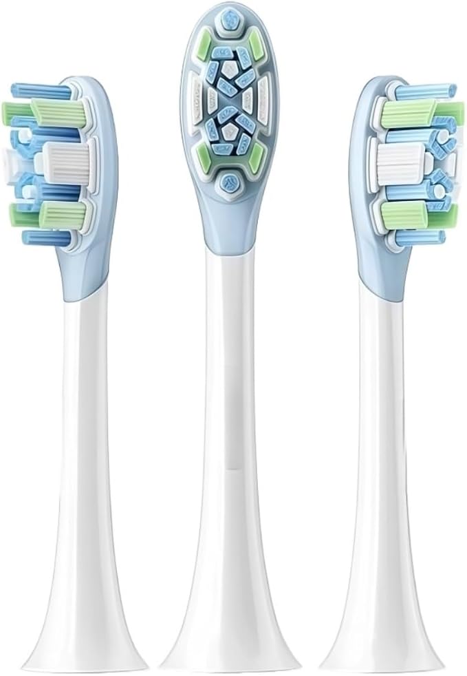 Replacement Brush Heads Compatible with Mijia MES609/610 Pro Sonic Sweep Vibration Toothbrush Head Electric Toothbrush Heads(3 pcs)