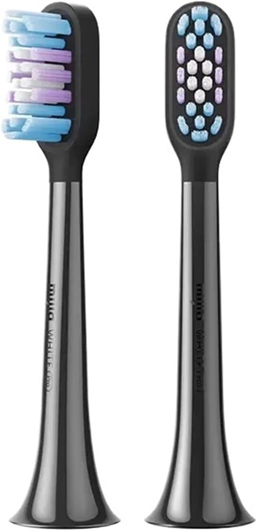 Compatible for Xiaomi Mijia Sonic Electric Toothbrush T501/T501C Head 2pcs Full Effect Brightening Type Brush Replacement Heads(K)