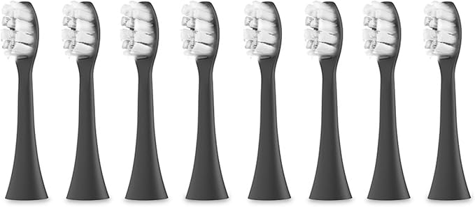Replacement Brush Heads Toothbrush Head Soft Bristle Tooth Accessories 4pcs 8pcs 16pcs for YS01(8PCS Black)