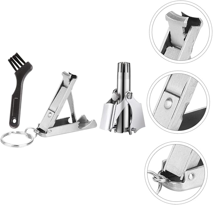 3sets Nose Hair Removal Trimmer Precision Design for Men Women Portable and Easy to Use