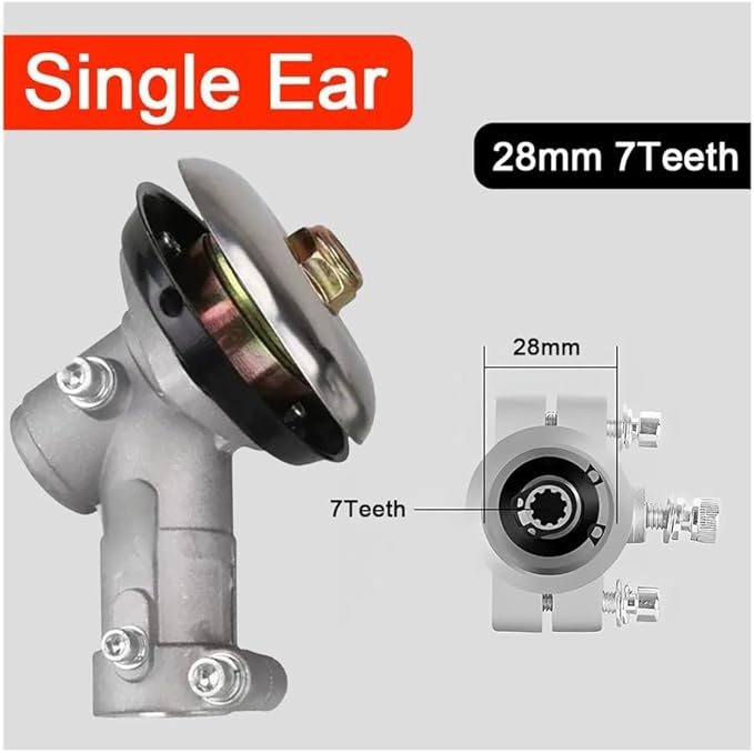 Fit for 7/9 Teeth Head 26/28mm Brush Cutter Accessory Brush Cutter Gearhead(28mm 7T)